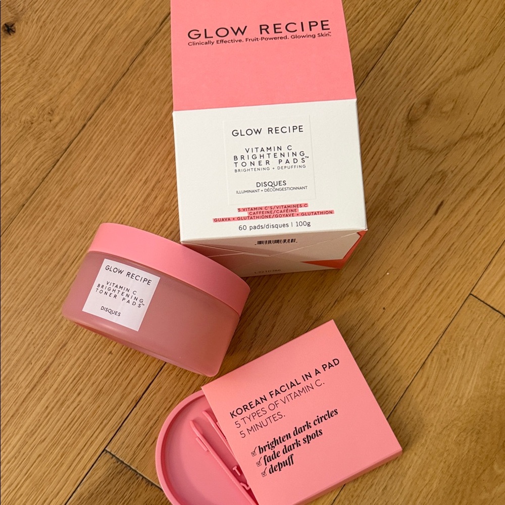 NEW Glow Recipe Vitamin C Brightening Toner Pads - 60 count